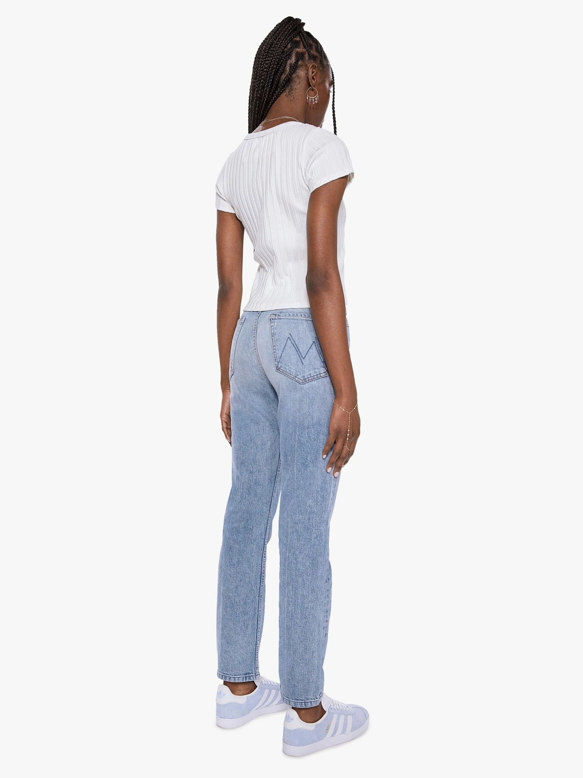 Mother Denim | High Waisted Rider Ankle - Salt Of The Earth - Image 3