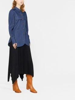 Victoria Beckham | Relaxed Denim Shirt - Serge Blue -ZIMMERMANN Sales Store 18734258 40672551 1000