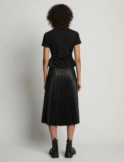 Proenza Schouler White Label | Side Slit T.Shirt - Black -ZIMMERMANN Sales Store 18897057 43234666 1320