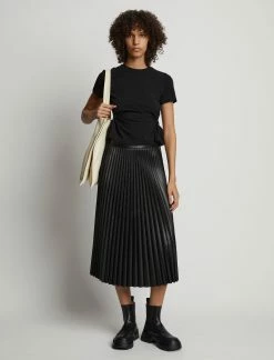 Proenza Schouler White Label | Side Slit T.Shirt - Black -ZIMMERMANN Sales Store 18897057 43235546 1320