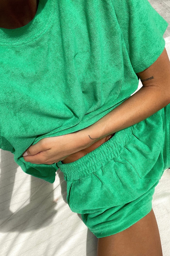 Araminta James | Terry Classic Set - Tropical Green 5 Araminta James | Terry Classic Set - Tropical Green - Image 5