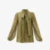 Zimmermann | Tie Neck Blouse - Khaki