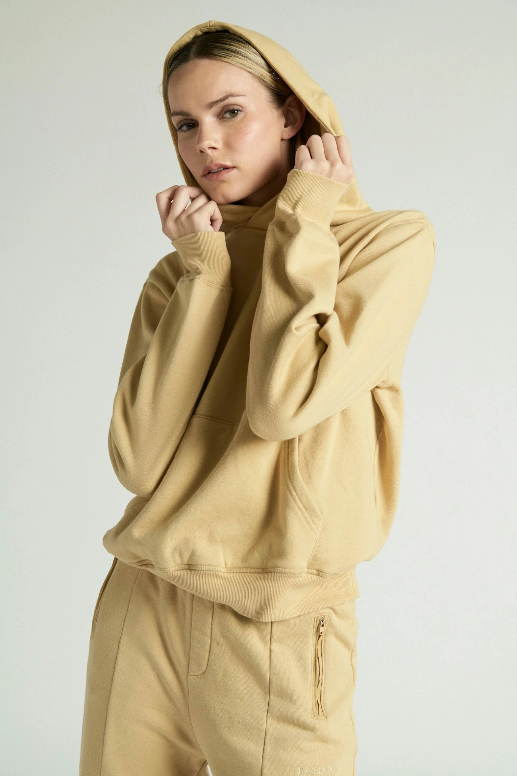 Ragdoll LA | Pull On Hoodie - Light Camel - Image 2