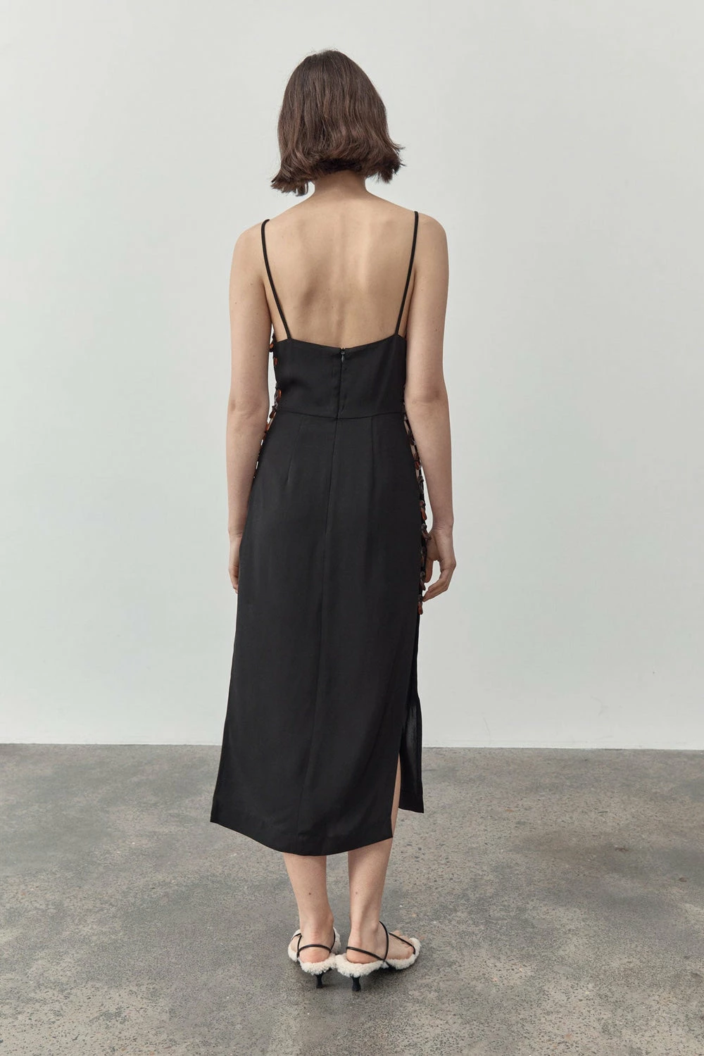 St Agni | Link Detail Dress - Black - Image 5