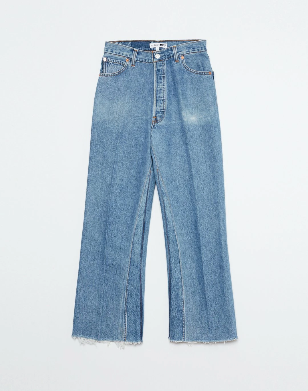 RE/DONE | High Rise Wide Leg Crop - Indigo - Image 2