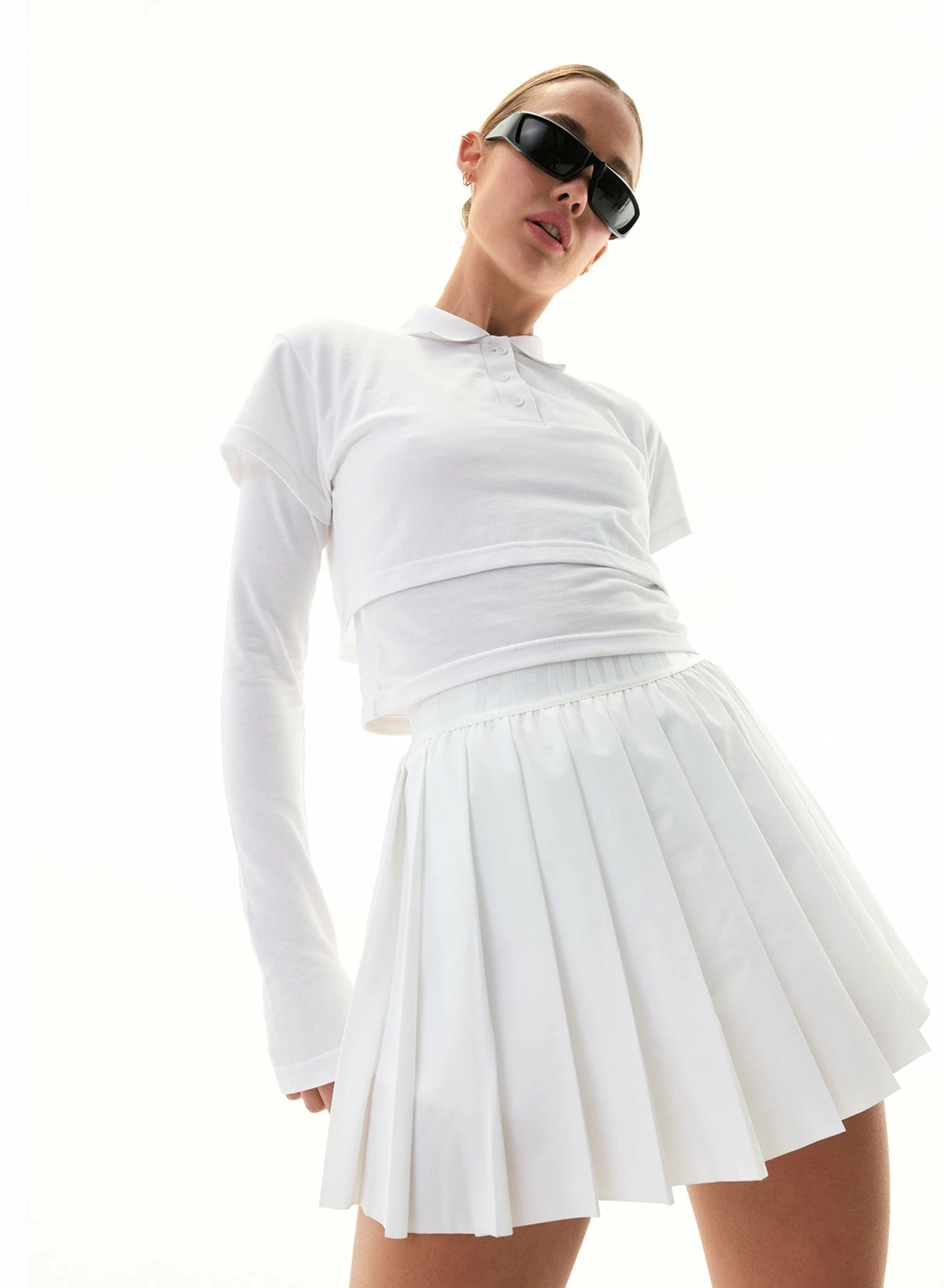 P.E NATION | Volley Ls Tee - Optic White - Image 2