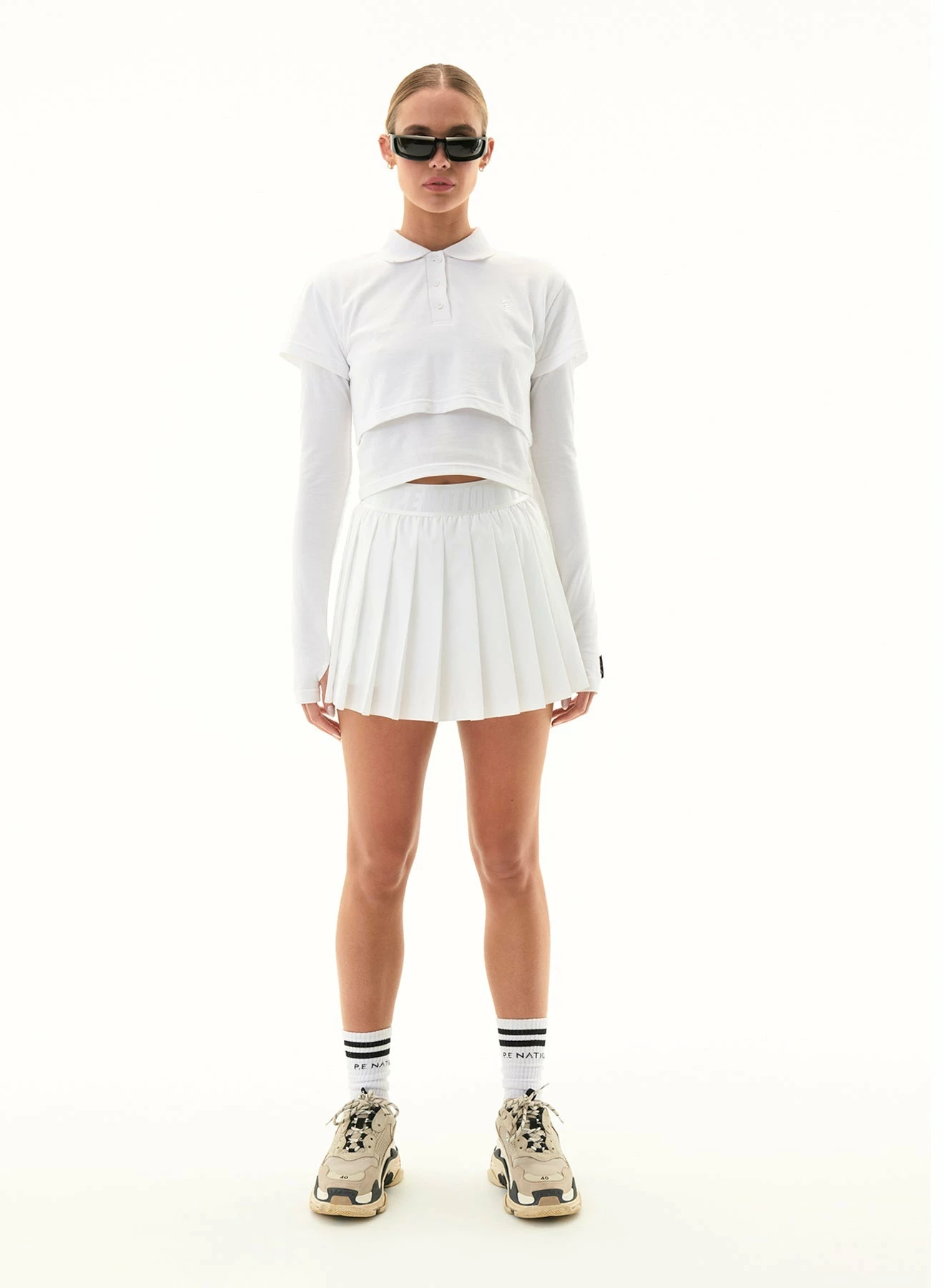 P.E NATION | Volley Ls Tee - Optic White - Image 5