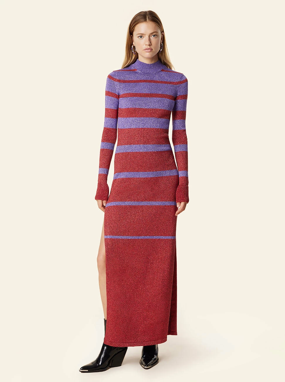 Paco Rabanne | Robe Long Dress - Purple/Red - Image 3