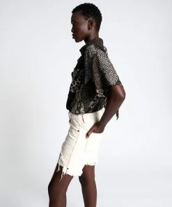 One Teaspoon | Stevies Long Boyfriend Shorts - Natural 6 One Teaspoon | Stevies Long Boyfriend Shorts - Natural -ZIMMERMANN Sales Store 24387 NATURAL STANDARD 04