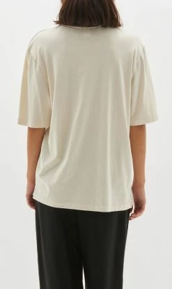 BASSIKE | Slouch Boyfriend T-Shirt - Salt -ZIMMERMANN Sales Store 4 69bd68ae c4c3 42b3 a5ba b805d15a6ac9