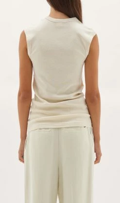BASSIKE | Slim Superfine Rib Muscle Tank - Salt -ZIMMERMANN Sales Store 4 fc2a2648 ae59 48ed a4ec 386519af696a