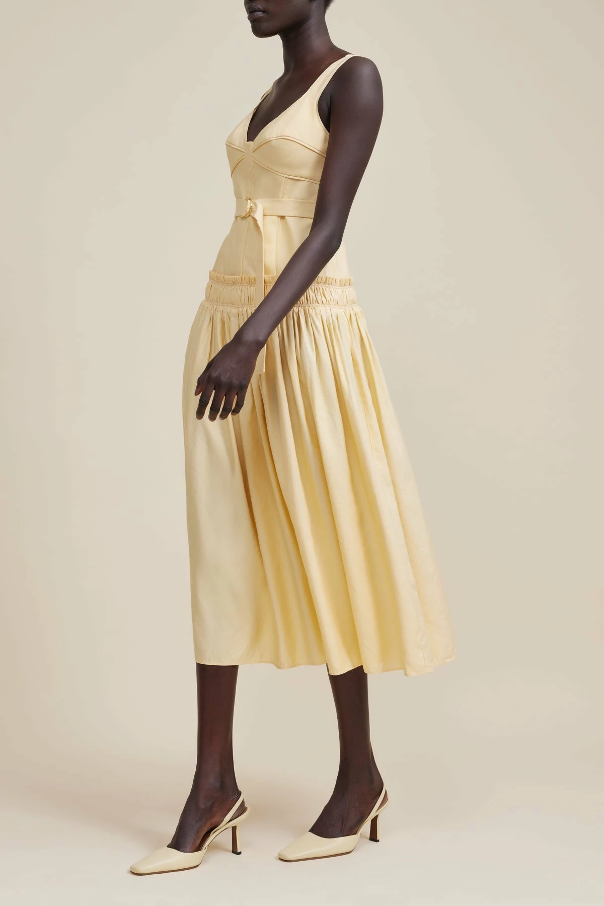 ACLER | Dyer Dress - Buttermilk 2 ACLER | Dyer Dress - Buttermilk - Image 2