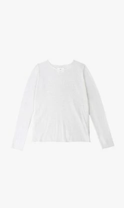 Juliette Hogan | Lounge Crew Long Sleeve - White