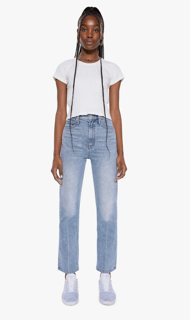 Mother Denim | High Waisted Rider Ankle - Salt Of The Earth