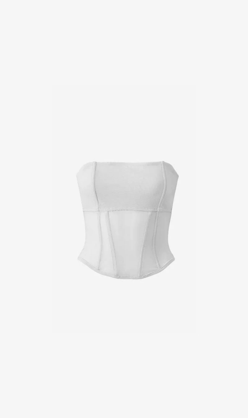 Viktoria & Woods | Rome Bustier - White 1 Viktoria & Woods | Rome Bustier - White