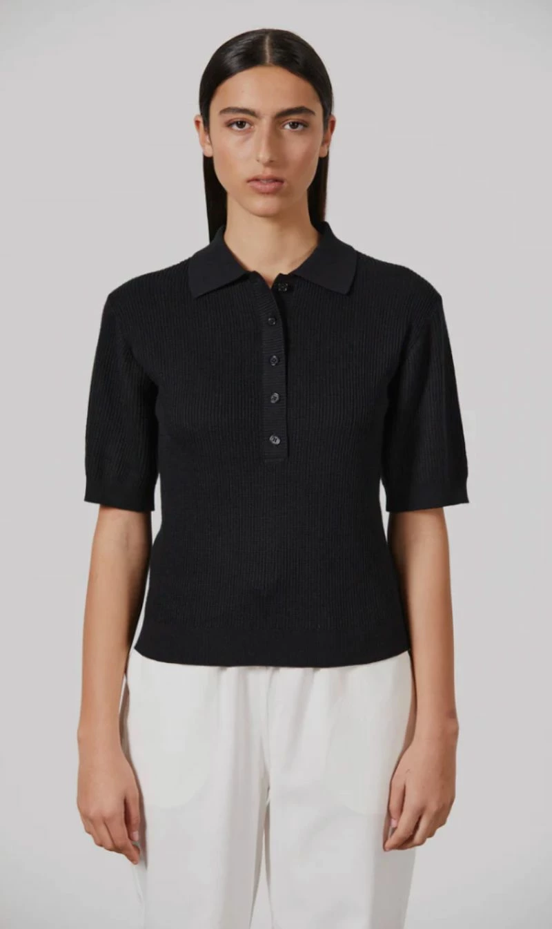 Laing | West S/S Polo - Black 1 Laing | West S/S Polo - Black