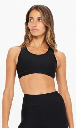 The Upside | Matte Tech Georgia Bra - Black