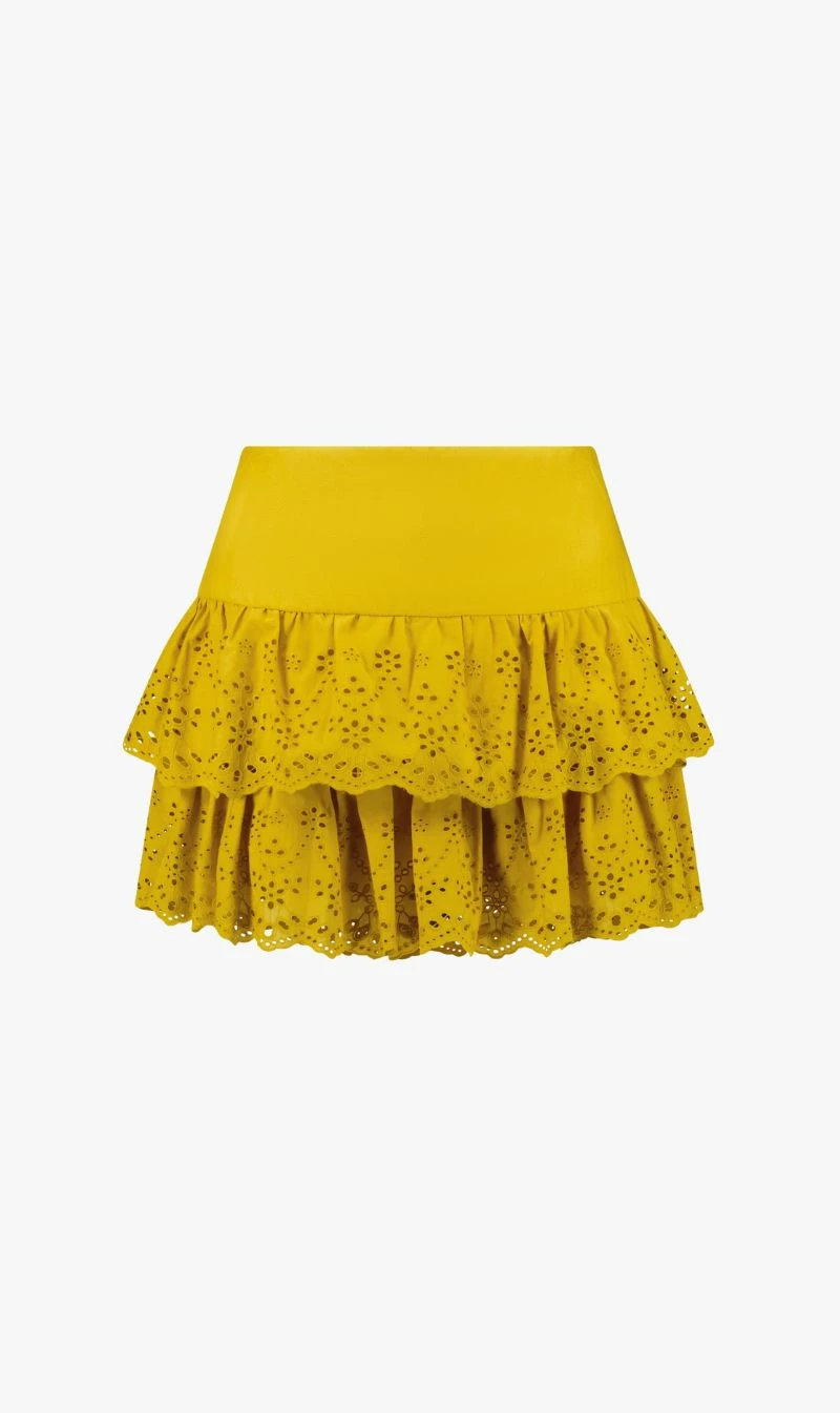 Caitlin Crisp | Newport Short - Marigold Broderie 1 Caitlin Crisp | Newport Short - Marigold Broderie