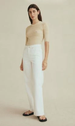 Marle | Wide Leg Denim - Ivory