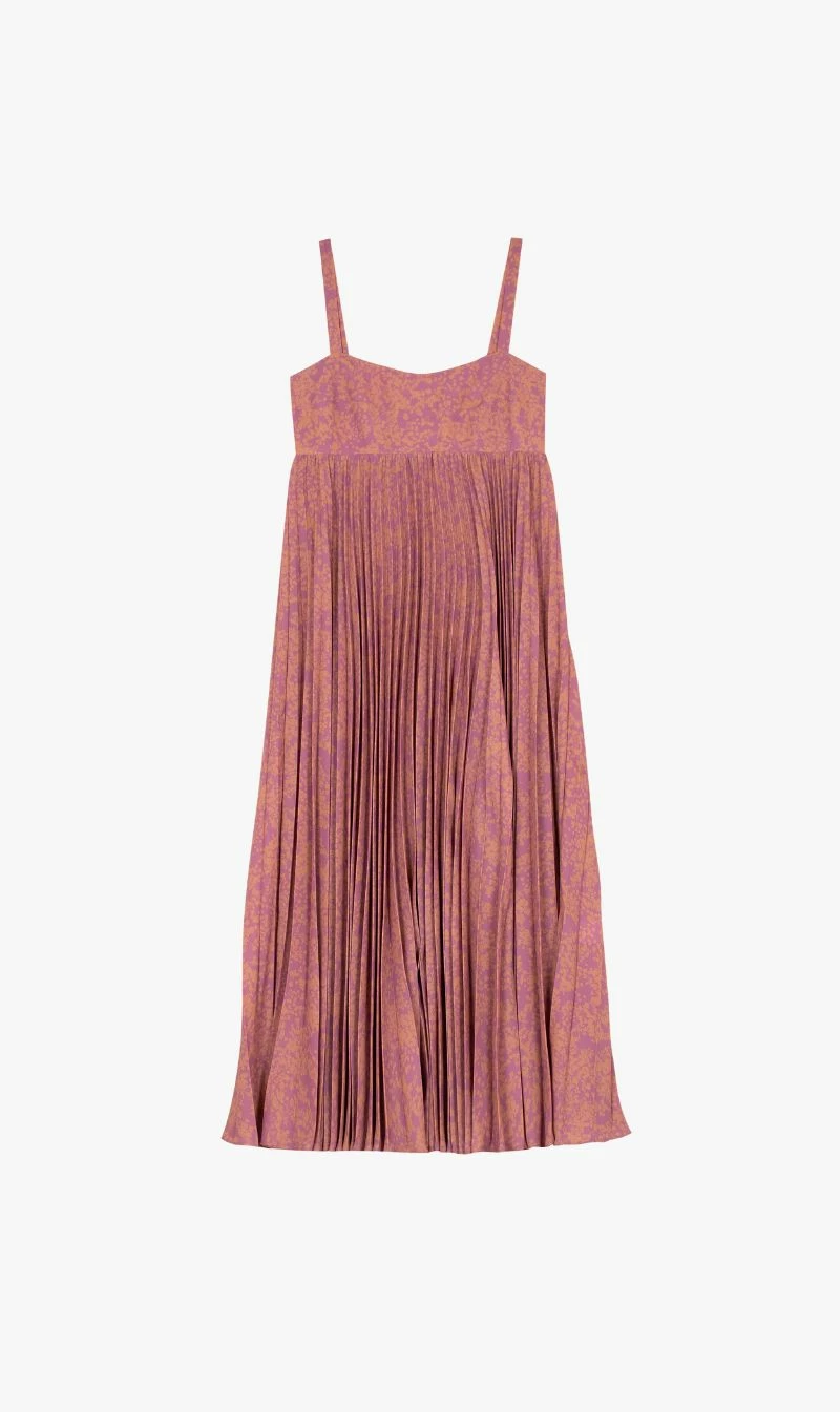 Juliette Hogan | Bella Pleat Dress - Bubble Gum