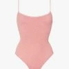 Hunza G | Pamela Swim - Metallic Dusty Pink