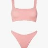 Hunza G | Xandra Bikini - Metallic Dusty Pink