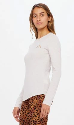 The Upside | Chrissy Long Sleeve Knit - Heather Marle