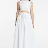 SIR THE LABEL | Dion Gathered Dress - Blanc