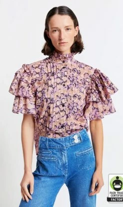 Karen Walker | Organic Cotton Primrose Blouse - Russian Mini Floral
