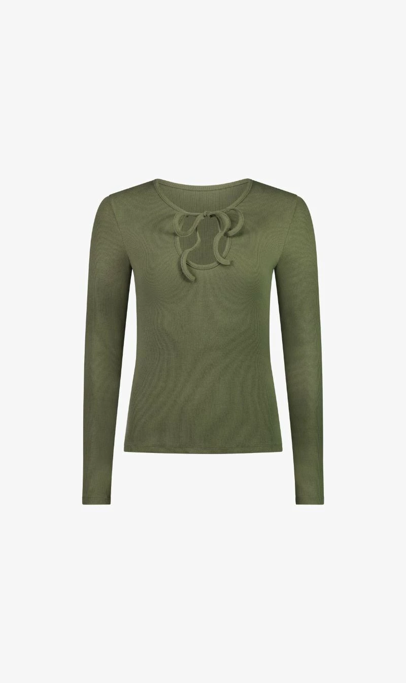 Caitlin Crisp | Scarlett Top - Khaki 1 Caitlin Crisp | Scarlett Top - Khaki