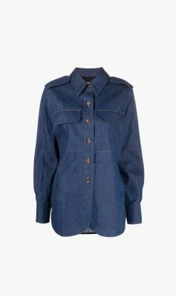 Victoria Beckham | Relaxed Denim Shirt - Serge Blue