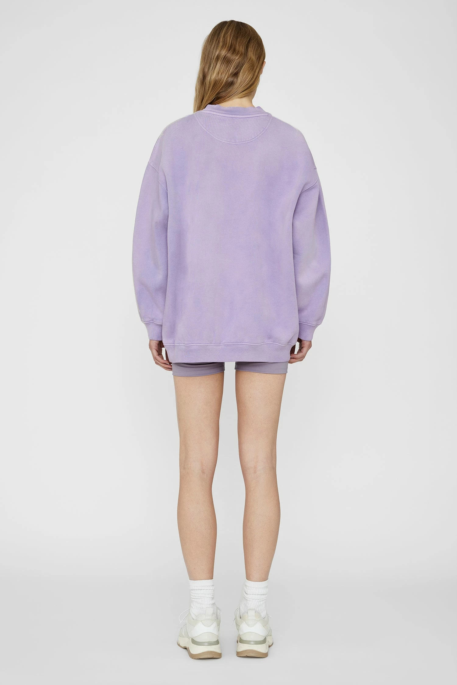 Anine Bing | Tyler Sweatshirt - Washed Lavender - Image 3
