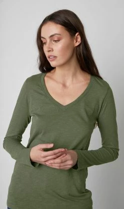 Velvet | Blaire Original Slub Tee - Olive