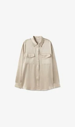 Silk Laundry | Boyfriend Shirt - Hazelnut