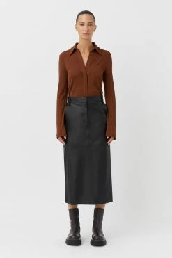 Camilla And Marc | Lumi Long Sleeve Shirt - Walnut -ZIMMERMANN Sales Store C M Camilla and Marc Lumi Long Sleeve textured ribbed Shirt Walnut Brown 1 1200x1800 2x 752ff1a4 9ae4 455c b238 e6fd5e0a4364