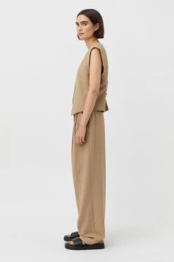 Camilla And Marc | Fernando Vest - Flax -ZIMMERMANN Sales Store C M Camilla and marc Fernando Tailored Vest Flax Brown 2 640x960 2x af3904aa 567a 496d 94d7 ea5ec6634559