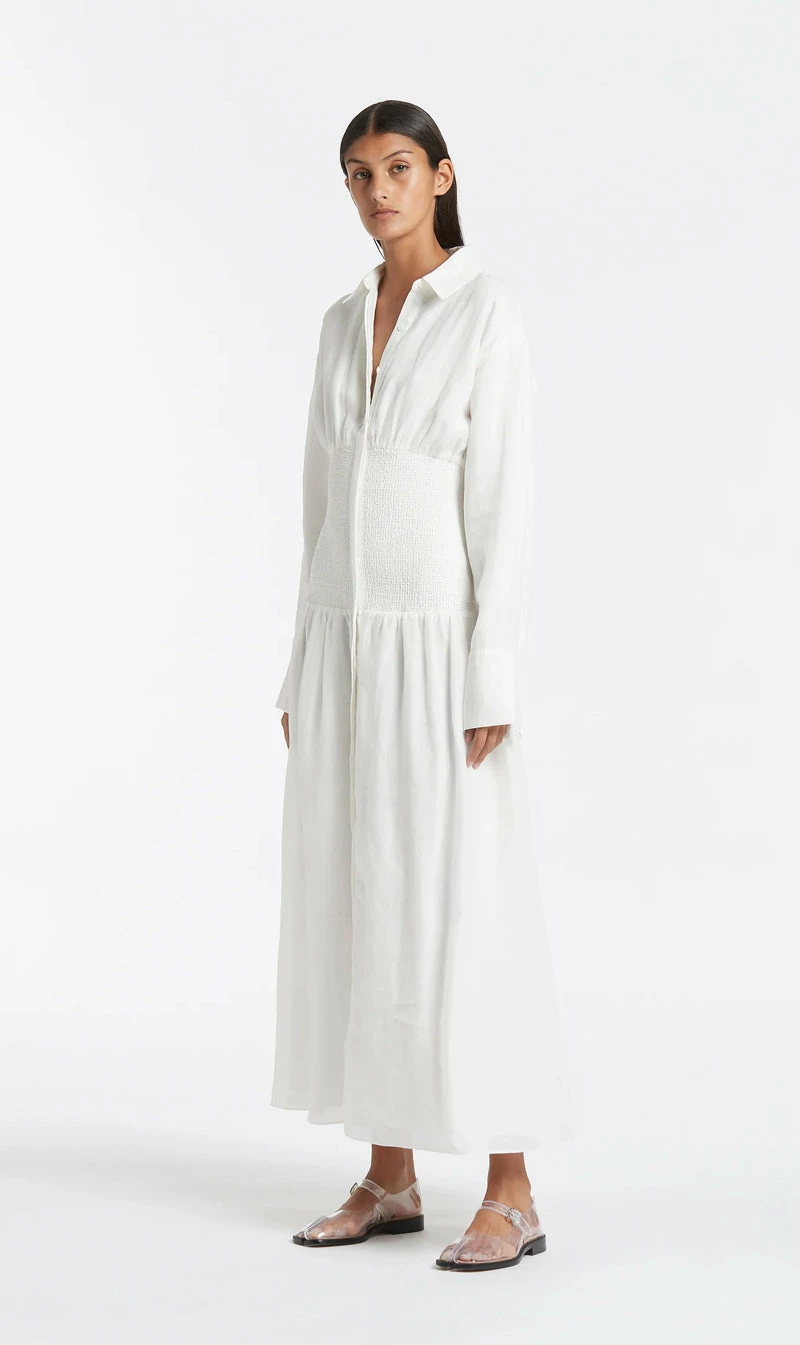 SIR The Label | Diana Collared Maxi Dress - Ivory