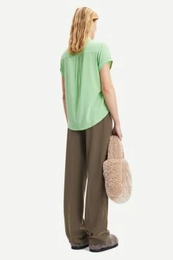 Samsoe Samsoe | Majan Short Sleeve Shirt - Sprucestone 10 Samsoe Samsoe | Majan Short Sleeve Shirt - Sprucestone -ZIMMERMANN Sales Store F19123672 146316TCX 3