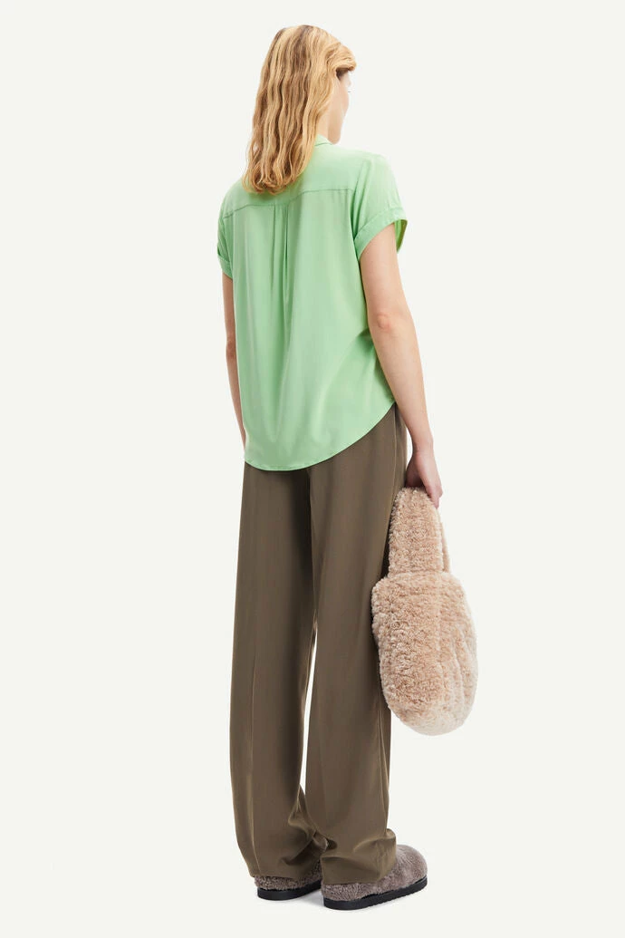 Samsoe Samsoe | Majan Short Sleeve Shirt - Sprucestone 4 Samsoe Samsoe | Majan Short Sleeve Shirt - Sprucestone - Image 4