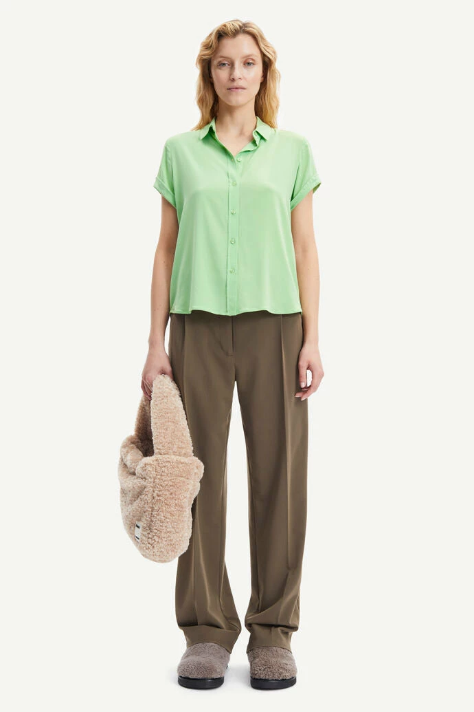 Samsoe Samsoe | Majan Short Sleeve Shirt - Sprucestone 6 Samsoe Samsoe | Majan Short Sleeve Shirt - Sprucestone - Image 6