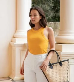 Father Rabbit | Rib Tank - Yellow -ZIMMERMANN Sales Store Father Rabbit Rib Tank Yellow Chloe Campaign 8 600x600 2x 26cd39ee f6de 414f 8d30 7a7bbeb36622