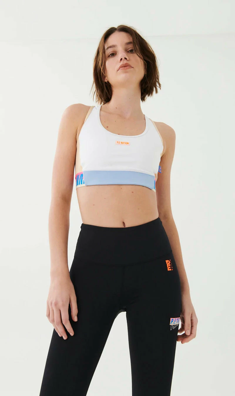 P.E Nation | Gravity Sport Bra - Optic White 1 P.E Nation | Gravity Sport Bra - Optic White