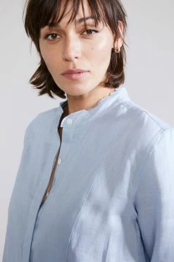 Laing | Isola Linen Shirt - Sky -ZIMMERMANN Sales Store Isola LinenShirt Sky 1177 900x a403b64c 4915 460f b30e 710d1a0992ad
