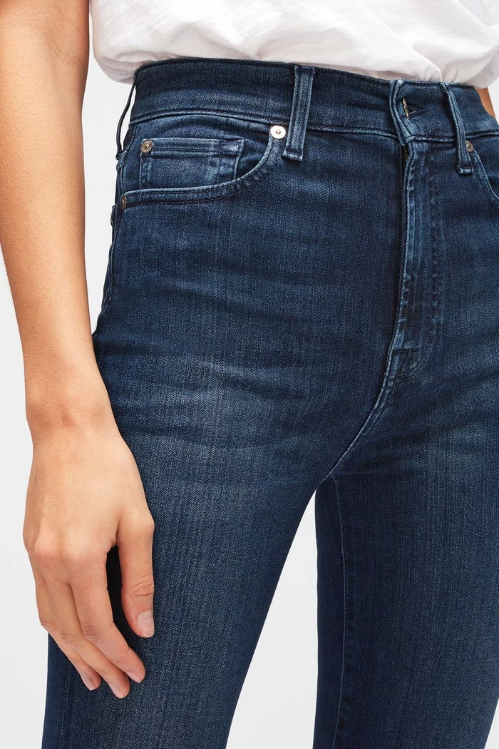 7 For All Mankind 7 For All Man Kind | Aubrey Slim Illusion Luxe Los Feliz - Dark Blue - Image 3