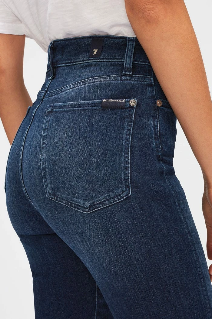 7 For All Mankind 7 For All Man Kind | Aubrey Slim Illusion Luxe Los Feliz - Dark Blue - Image 5