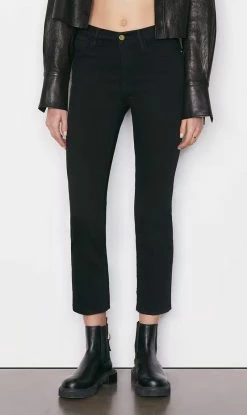 Frame Denim | Le High Straight Jean - Film Noir