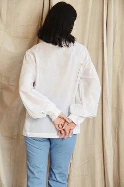 Mahsa | Long Celebration Shirt - Cotton Voile White 5 Mahsa | Long Celebration Shirt - Cotton Voile White -ZIMMERMANN Sales Store Mahsa Long Celebration Shirt Cotton Voile White 3 scaled