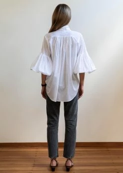 Mahsa | Bow Blouse - Cotton Voile White -ZIMMERMANN Sales Store Mahsa BowBlouse CottonLawn White Back 842x.progressive a9418c31 f675 44ca b36d 3c15de051ddf