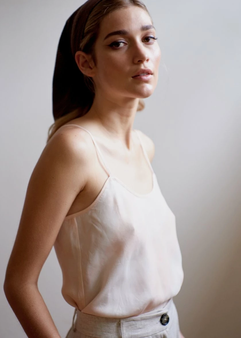 Mahsa | Camisole - Watercolour Blush 2 Mahsa | Camisole - Watercolour Blush - Image 2