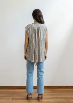 Mahsa | Short Bow Blouse - Paloma Print -ZIMMERMANN Sales Store Mahsa Short Bow Blouse Paloma Print Camel Black Back 840x.progressive 781c18df ea49 4c2e bb26 6fe5446d3e72